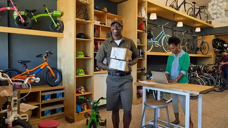 Automatic package pick-up